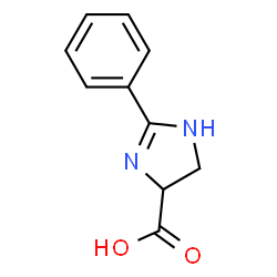 2-phenyl-4,5-dihydro-1H-iMidazole-4-carboxylic acid structure