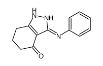 3-anilino-1,5,6,7-tetrahydroindazol-4-one Structure