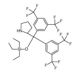 R-2-[bis[3,5-bis(trifluoromethyl)phenyl][(triethylsilyl)oxy]Methyl]-Pyrrolidine Structure