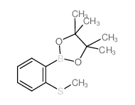 2-甲基硫代苯硼酸频那醇酯结构式