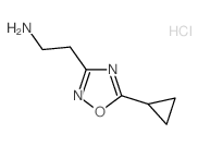 2-(5-cyclopropyl-1,2,4-oxadiazol-3-yl)ethanamine(SALTDATA: HCl) Structure