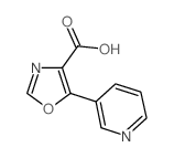 5-(吡啶-3-基)噁唑-4-羧酸结构式