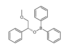 diphenyl boric ester of (R)-2-methoxy-1-phenylethanol结构式