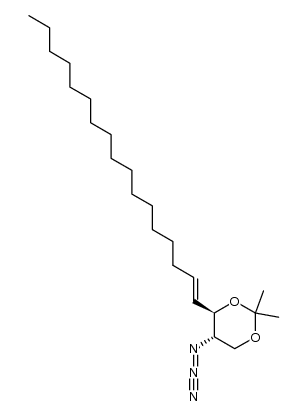 [2(S),3(R),4E]-2-azido-1,3-O-isopropylidene-4-eicosene-1,3-diol Structure