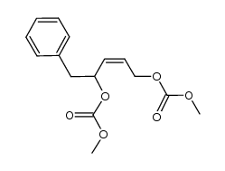 (Z)-dimethyl (5-phenylpent-2-ene-1,4-diyl) dicarbonate Structure