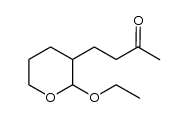 2-Butanone,4-(2-ethoxytetrahydro-2H-pyran-3-yl)-,cis-(9CI) structure