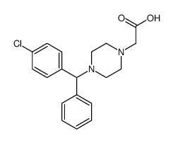 2-[4-[(4-chlorophenyl)-phenylmethyl]piperazin-1-yl]acetic acid Structure