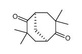 (+)-(1R,5R)-3,3,7,7-tetramethylbicyclo<3.3.1>nonane-2,6-dione Structure