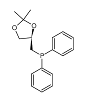 (R)-(+)-2,3-O-isopropylideneglycerol-1-diphenylphosphane结构式