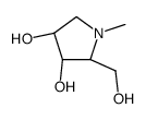 (2S,3S,4S)-2-(hydroxymethyl)-1-methylpyrrolidine-3,4-diol Structure