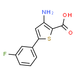 3-Amino-5-(3-fluorophenyl)thiophene-2-carboxylic acid picture