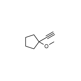 1-Ethynyl-1-methoxycyclopentane Structure