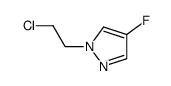 4-fluoro-1-(2-chloro-ethyl)-1H-pyrazole结构式