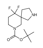 10,10-Difluoro-2,7-Diaza-Spiro[4.5]Decane-7-Carboxylic Acid Tert-Butyl Ester Structure