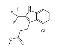 methyl 3-[4-chloro-2-(trifluoromethyl)-1H-indol-3-yl]propanoate Structure