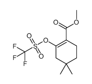 methyl 4,4-dimethyl-2-(trifluoromethylsulfonyloxy)cyclohex-1-enecarboxylate Structure