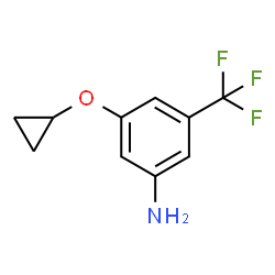 3-Cyclopropoxy-5-(trifluoromethyl)aniline structure