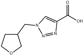 1-[(oxolan-3-yl)methyl]-1H-1,2,3-triazole-4-carboxylic acid Structure