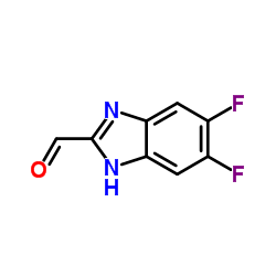 5,6-Difluoro-1H-benzoimidazole-2-carbaldehyde structure