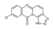 9-Chloro-1,2,3-triazolo(4',5':5,6)pyrido(2,1-b)quinazolin-11(1H)-one Structure