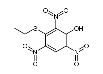 4-(ethylthio)-6-hydroxy-1,3,5-trinitrocyclohexa-2,4-dien-1-ide Structure