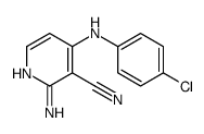 2-amino-4-[(4-chlorophenyl)amino]pyridine-3-carbonitrile Structure