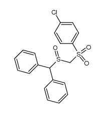 diphenylmethyl [(p-chlorophenyl)sulfonyl]methyl sulfoxide结构式