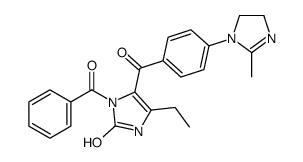 3-benzoyl-5-ethyl-4-[4-(2-methyl-4,5-dihydroimidazol-1-yl)benzoyl]-1H-imidazol-2-one Structure