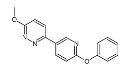 3-methoxy-6-(6-phenoxypyridin-3-yl)pyridazine Structure