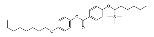 (4-octoxyphenyl) 4-(1-trimethylsilylhexoxy)benzoate Structure