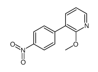 2-methoxy-3-(4-nitrophenyl)pyridine Structure