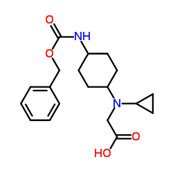 N-(4-{[(Benzyloxy)carbonyl]amino}cyclohexyl)-N-cyclopropylglycine结构式