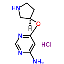 6-((R)-Pyrrolidin-3-yloxy)-pyrimidin-4-ylamine hydrochloride Structure