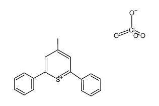 2,6-diphenyl-4-(methyl)thiopyrylium perchlorate Structure