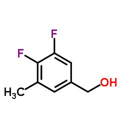 (3,4-Difluoro-5-methylphenyl)methanol Structure