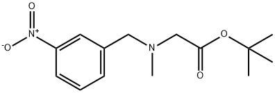 tert-Butyl 2-(N-(3-nitrobenzyl)-N-methylamino)acetate Structure