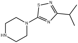 1-[3-(丙-2-基)-1,2,4-噻二唑-5-基]哌嗪结构式