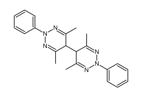 5,5'-bis(4,6-dimethyl-2-phenyl-2,5-dihydro-1,2,3-triazynyl) Structure