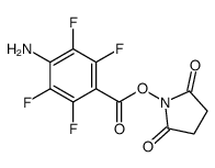 (2,5-dioxopyrrolidin-1-yl) 4-amino-2,3,5,6-tetrafluorobenzoate结构式