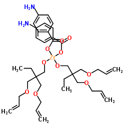 Zirconium(4+) 4-aminobenzoate 2,2-bis[(allyloxy)methyl]-1-butanolate (1:2:2)结构式