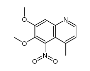 6,7-dimethoxy-4-methyl-5-nitroquinoline结构式