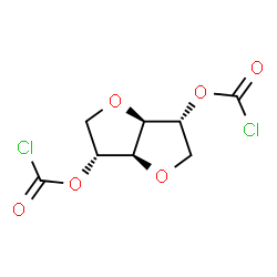 3,6-BIS[(CHLOROCARBONYL)OXY]HEXAHYDROFURO[3,2-B]FURAN结构式