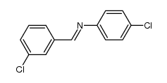 4-chloro-N-(3-chloro-benzyliden)-aniline结构式