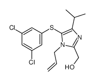 [5-(3,5-dichlorophenyl)sulfanyl-4-propan-2-yl-1-prop-2-enylimidazol-2-yl]methanol Structure