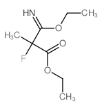 Propanoic acid,3-ethoxy-2-fluoro-3-imino-2-methyl-, ethyl ester结构式