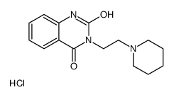 3-(2-piperidin-1-ylethyl)-1H-quinazoline-2,4-dione,hydrochloride Structure