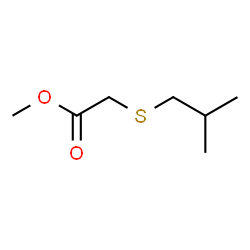 (Isobutylthio)acetic acid methyl ester结构式