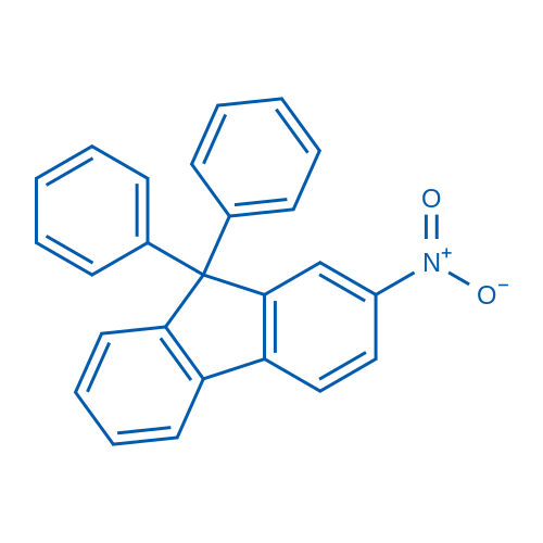 2-Nitro-9,9-diphenyl-9H-fluorene structure