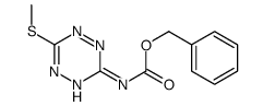 benzyl N-(6-methylsulfanyl-1,2,4,5-tetrazin-3-yl)carbamate结构式