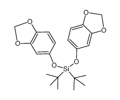 di-tert-butylbis(3,4-(methylenedioxy)phenoxy)silane结构式